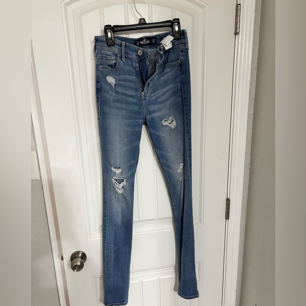 Women's Blue Distressed Jeans